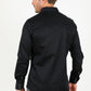 Men's Modern Fit Solid Black Dress Shirt