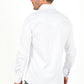 Men’s Single Pocket Logo Modern Fit Stretch Dress Shirt - White