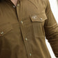 Men's Modern Fit Light Brown Dress Shirt