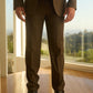 Men's Western Sport Brown Suit With Elbow Patches