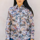 Womens Modern Fit Stretch Foil Fashion Shirt