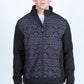 black aztec concealed carry softshell jacket front platini front