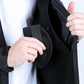 black aztec concealed carry softshell jacket model platini detail
