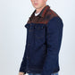 indigo aztec denim jacket platini side