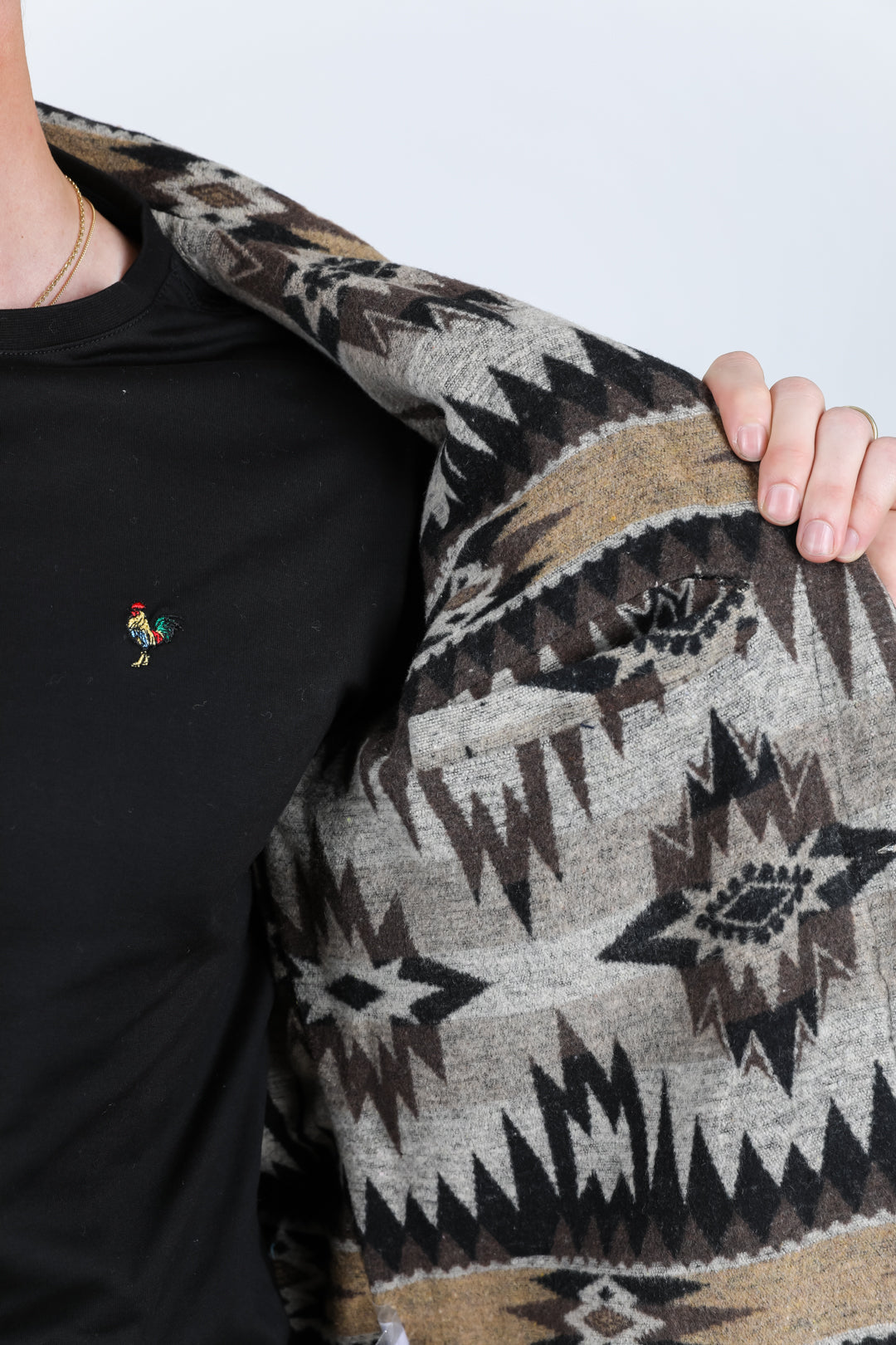 Aztec Denim Jacket | Platini – Platini Fashion