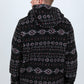 black aztec sherpa pullover side platini