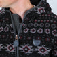 black aztec sherpa pullover back platini