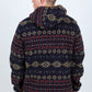 navy aztec sherpa pullover side platini