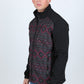 black aztec softshell jacket detail platini side