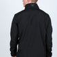 black aztec softshell jacket side platini back
