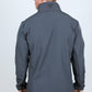gray aztec softshell jacket side platini back