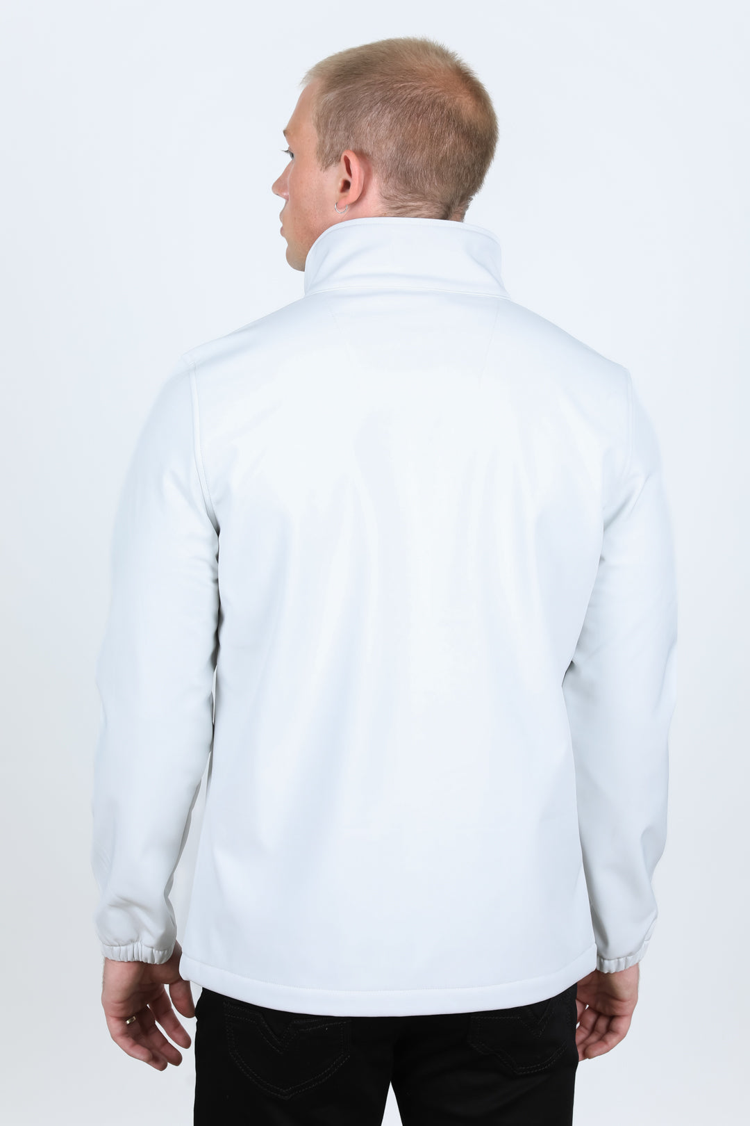 white aztec softshell jacket ii side platini back