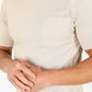 beige knit tee detail platini