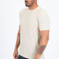 beige solid texture tee side platini