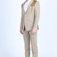 khaki western sport suit suede yokes men platini 