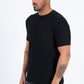 black all over pattern tee side platini