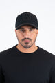 Canvas Suede Crystal Studs Cap