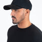 black canvas suede crystal studs cap side platini