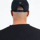black canvas suede crystal studs cap back platini