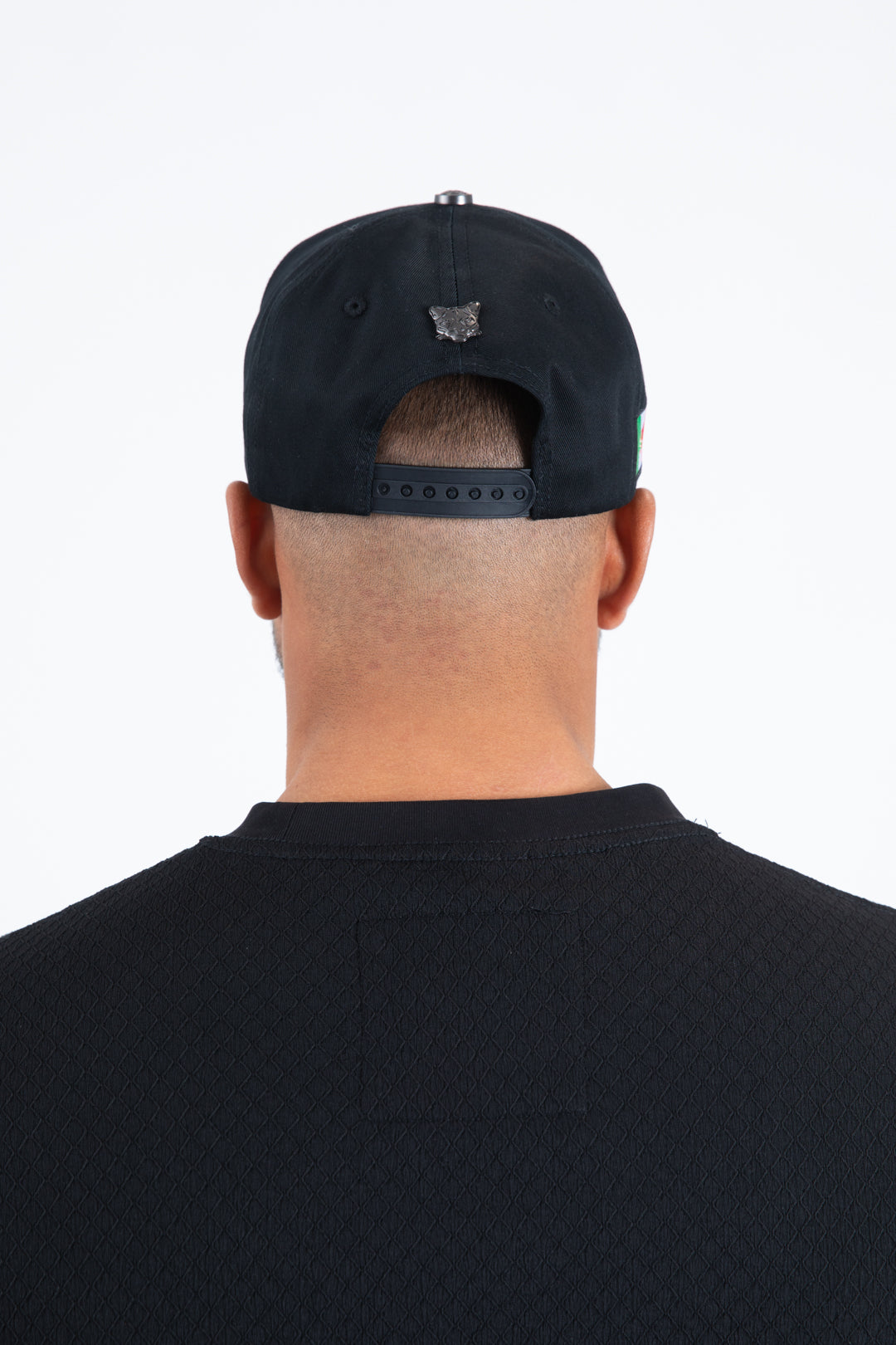 black canvas suede rooster mexico cap back platini
