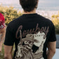 black cowboy desert skull tee back lifestyle platini