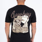 black cowboy desert skull tee back platini