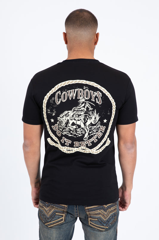 black cowboys do it better tee detail platini