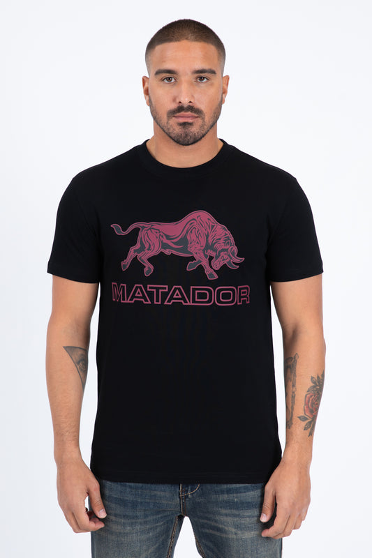 black matador bull tee front platini
