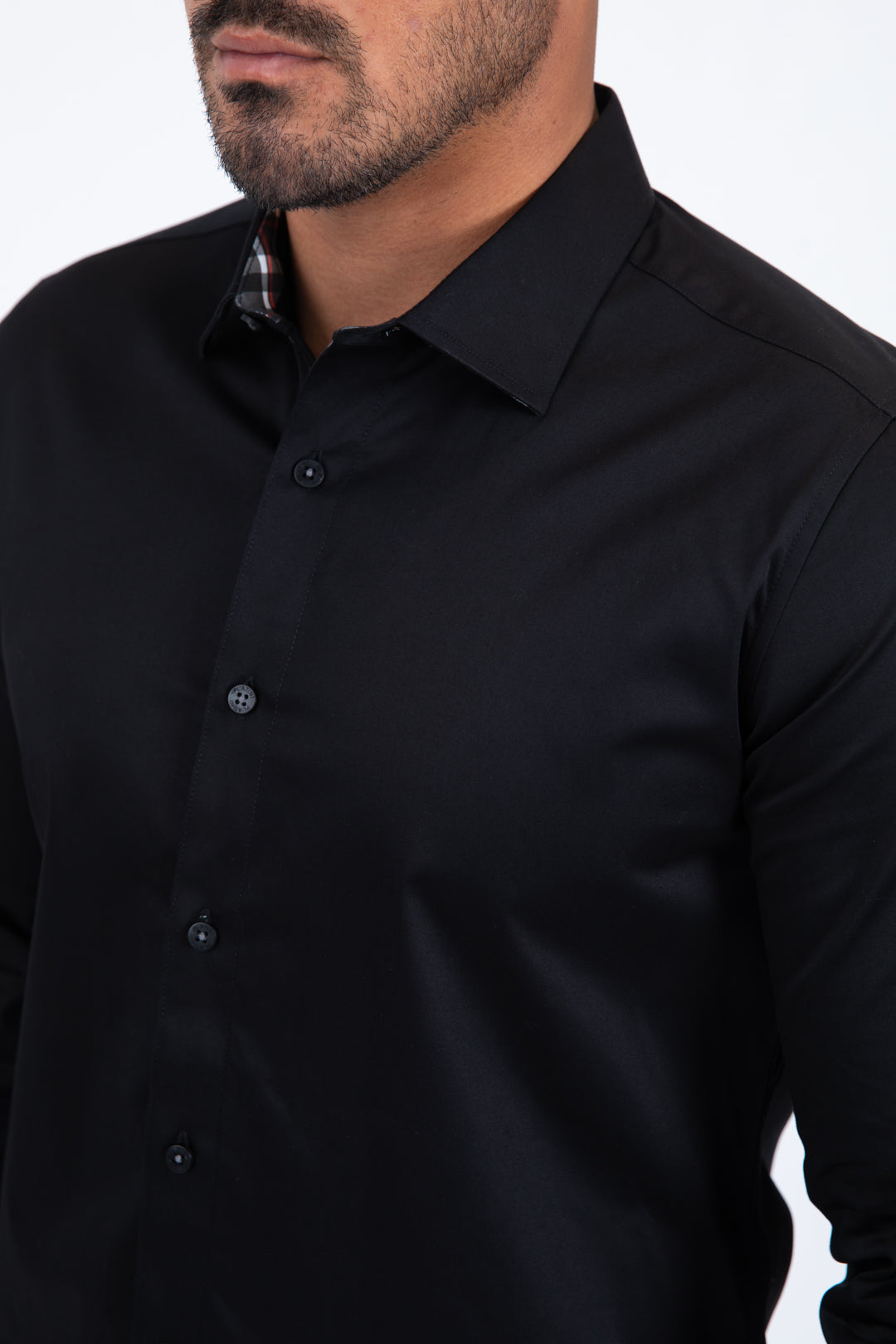 tkl11303 satin modern fit long sleeve shirt platini