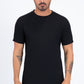 black solid texture tee front platini
