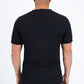 black solid texture tee back platini