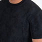 black washed effect tee detail platini