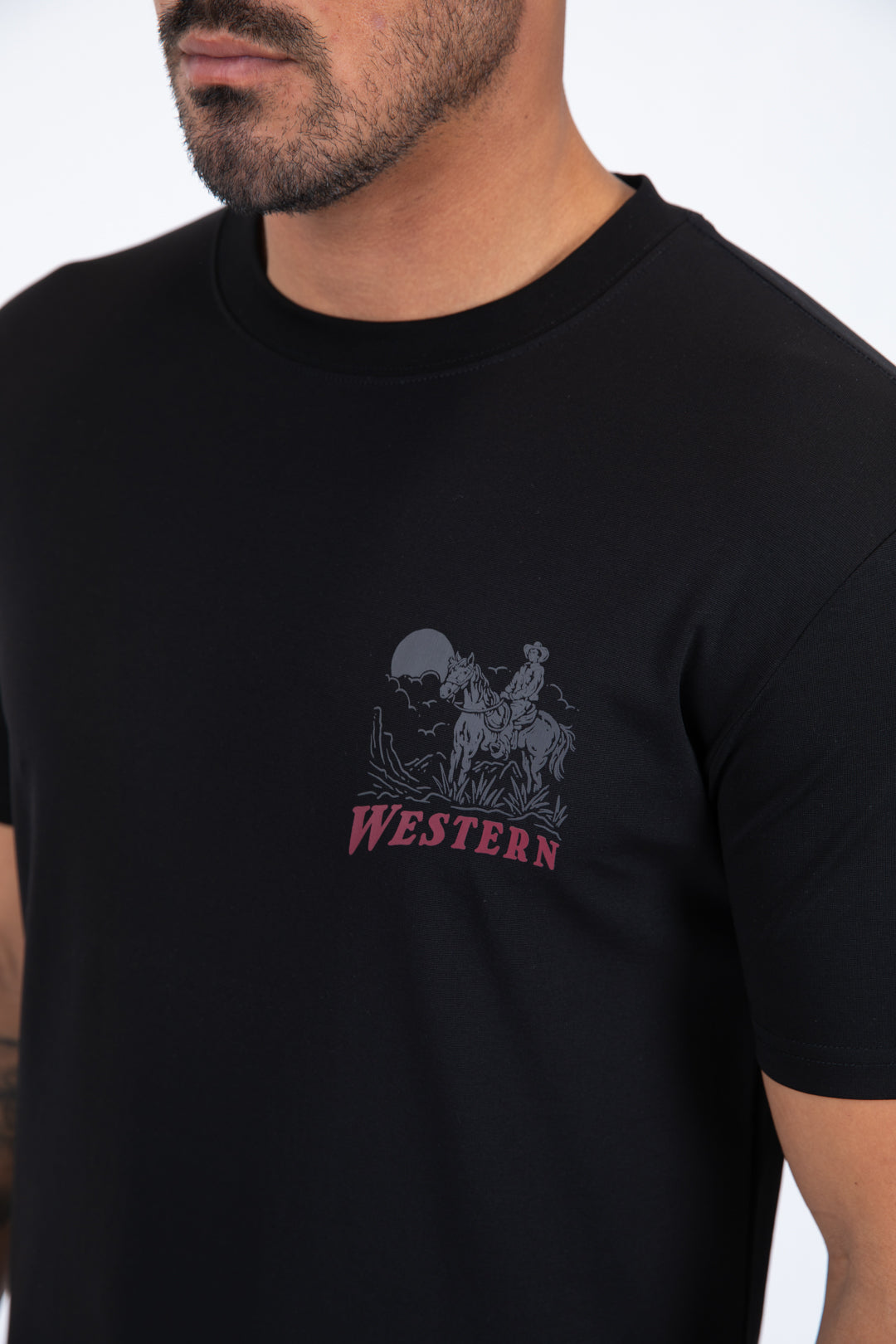 black western cowboy rider tee detail platini