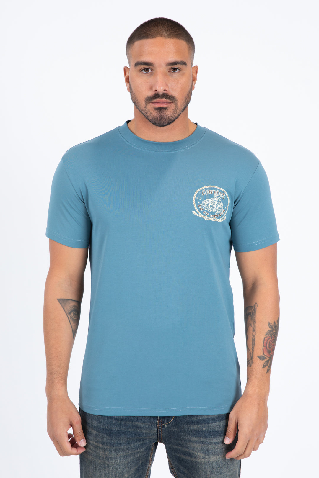 blue cowboys do it better tee front platini