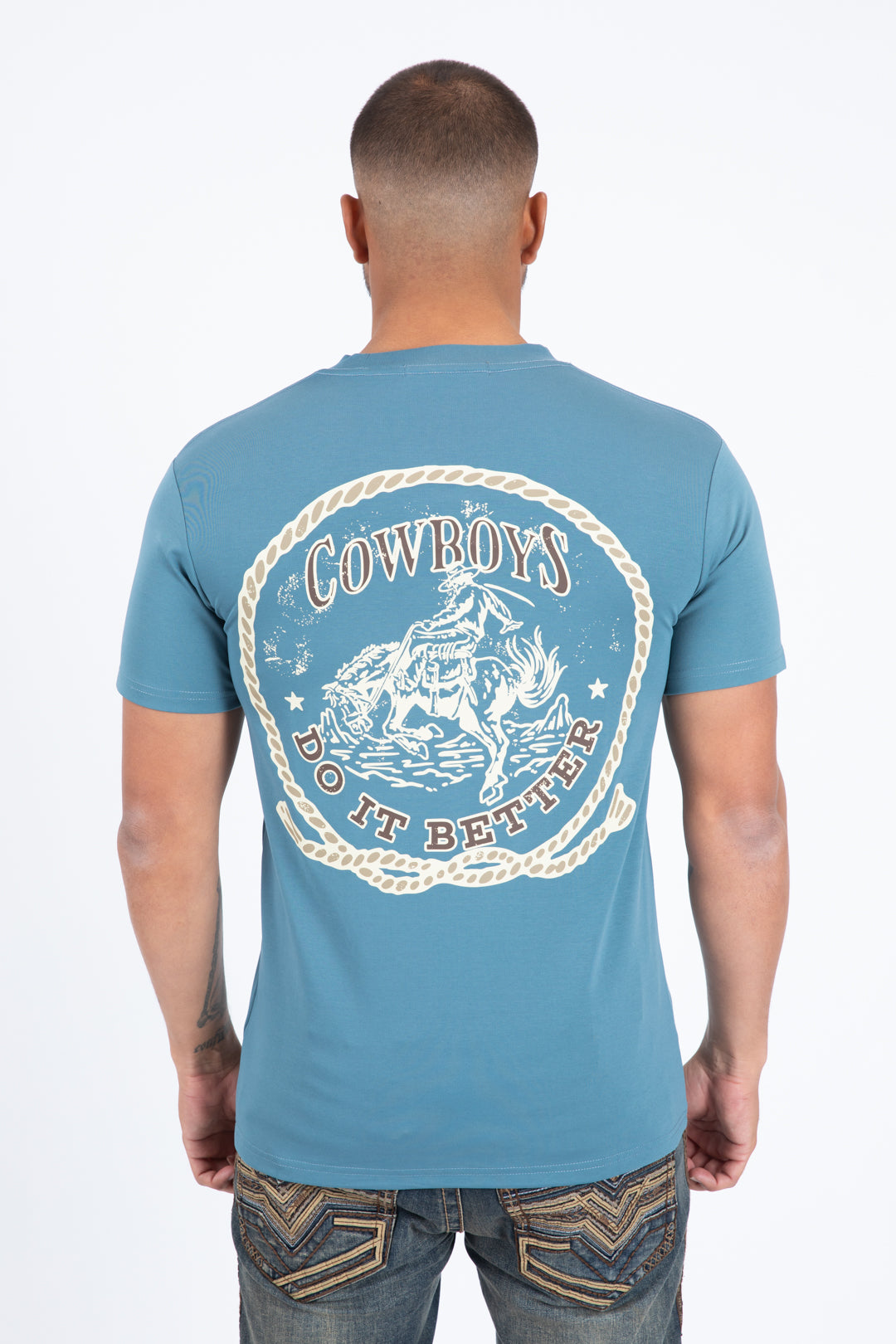 blue cowboys do it better tee back platini