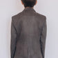 Boys' Double Button Grey Faux-Suede Blazer