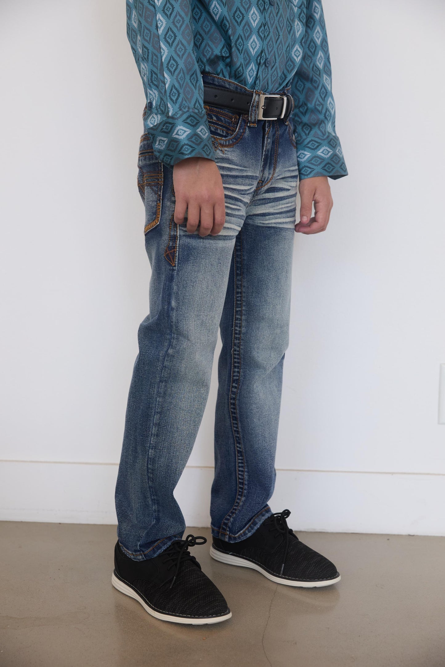 Holt Boys' Dark Blue Boot Cut Jeans