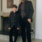 Boys' Modern Fit Stretch Occasion Black Blazer