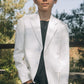 Boys' Modern Fit Stretch Occasion White Blazer
