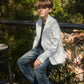 Boys' Modern Fit Stretch Occasion White Blazer