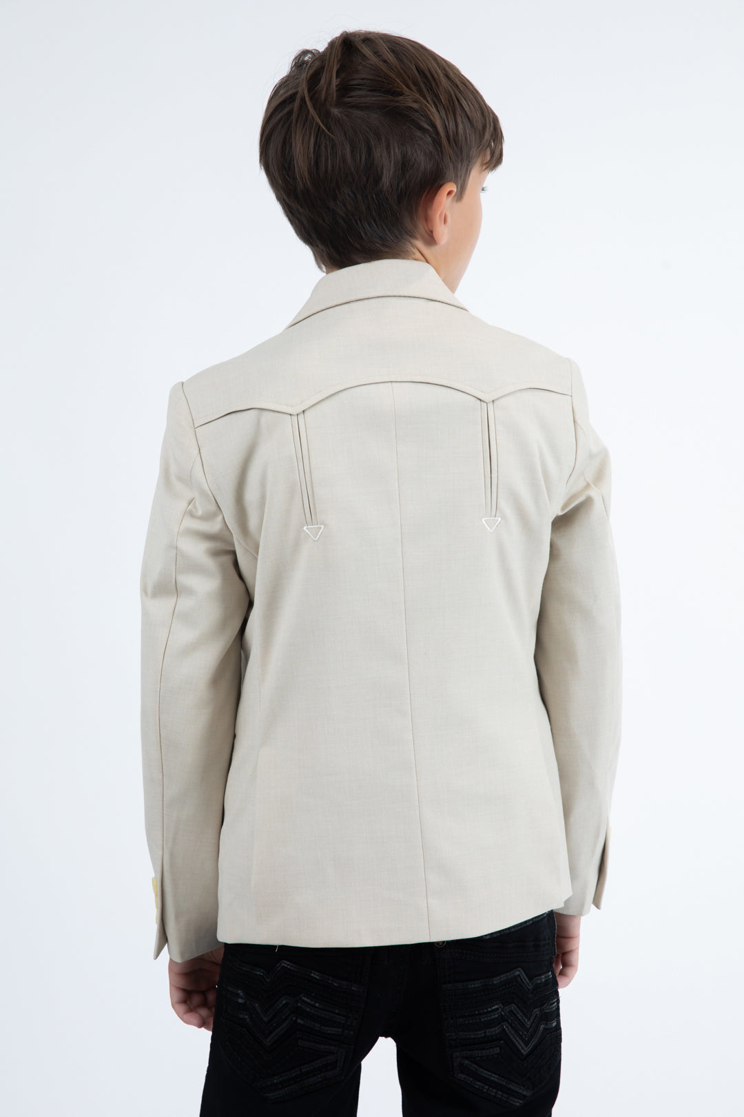 Boys Western Fashion Beige Blazer