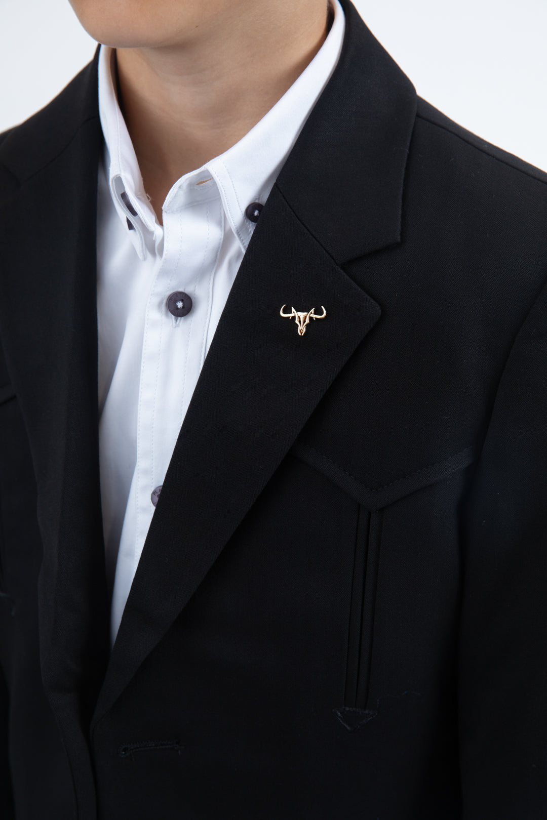 Boys Western Fashion Black Blazer