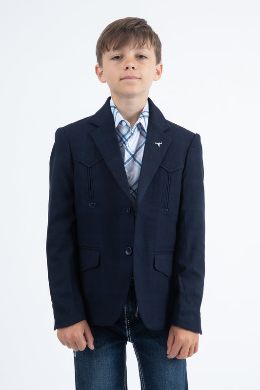 Boys Western Fashion Navy Blazer