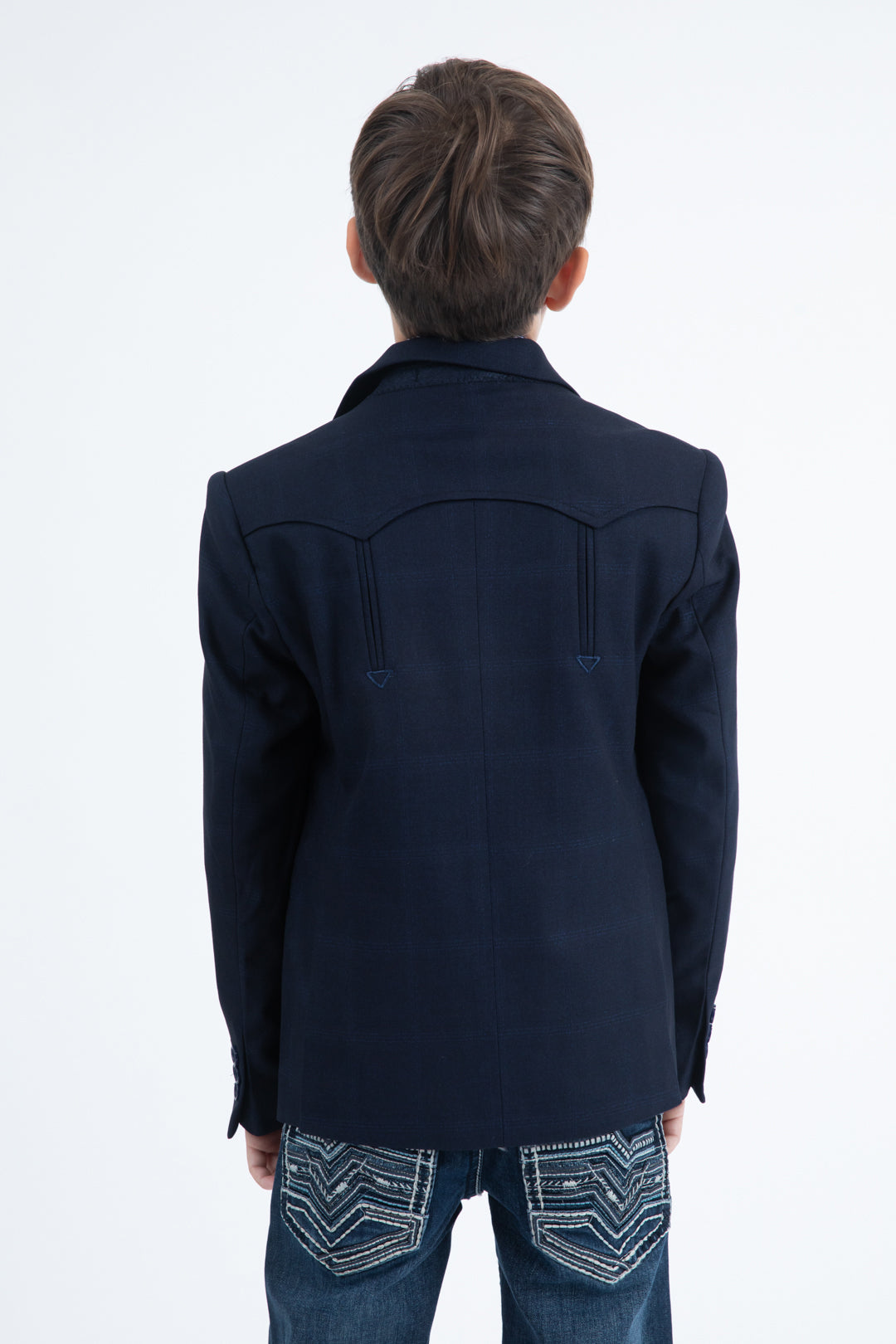 Boys Western Fashion Navy Blazer