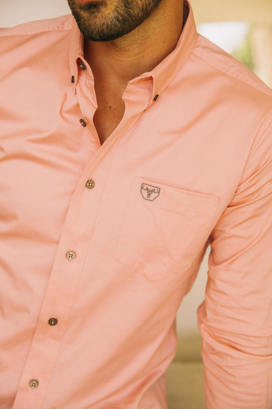 pink cattle dress shirt men platini detail-2