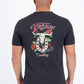charcoal western skull horseshoe tee back platini