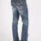 black boot cut jean men platini detail-5