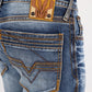 black boot cut jean men platini detail-6