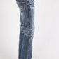 black boot cut jean men platini detail-7
