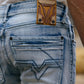 black boot cut jean men platini detail-3